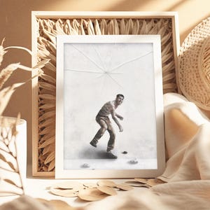 Arte incrível, Arte moderna, Arte original, Arte emoldurada, Arte única, Arte de parede, Arte sobreposta, Pintura original, Impressão de arte da Palestina, Homem, Arte em vidro quebrado