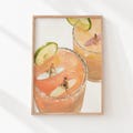 Surfer Margarita Glass Print, Vintage Beach Bar Printable Wall Art (Digital Download) 1283 product logo