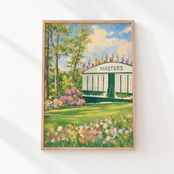 Masters Golf Wall Art, Golf Course Wall Art Print, Golf Wall Print, Digital Download | Augusta National Wall Decor, Printable Wall Art 1242