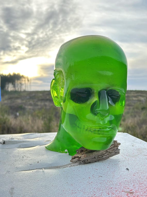 Zombie Target-ballistic Gel (skull, Blue Brains, Blue Blood) - Etsy