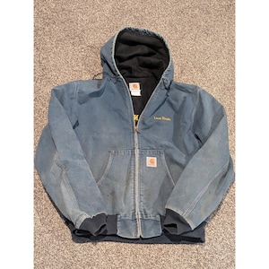 Navy Carhartt Jacket Xl - Etsy