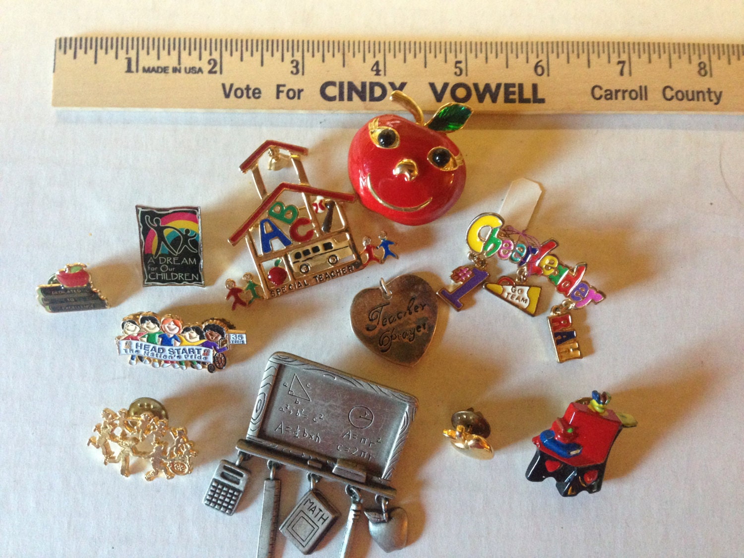 Teacher School Education Brooch Pins Vintage lot 198 Etsy