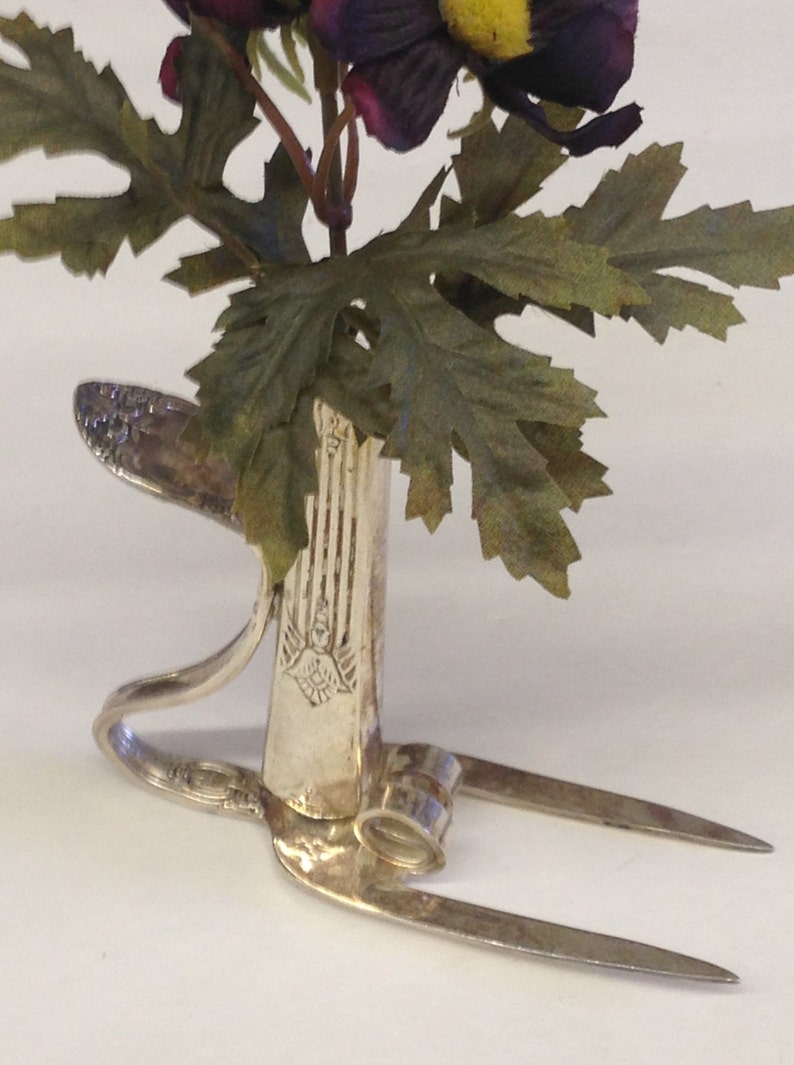 Handmade Vintage Silverware Fork & Knife Handle Bud Vase Lot Etsy