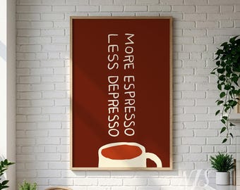 Decorazione murale vintage per bar — Decorazione per angolo caffè, regalo stampabile per barista, stampa digitale