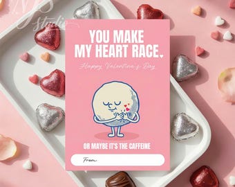 Carta regalo divertente stampabile per San Valentino da inviare ai colleghi / Etichetta per dolcetti di San Valentino / Stampa anti-San Valentino / Download digitale