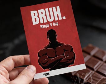 Biglietto di San Valentino per ragazzi / Divertente slang per ragazzi adolescenti / Etichetta regalo per la classe dei preadolescenti / Meme umoristico stampabile in formato PDF