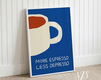 Arte murale italiana: elemento di arredo da cucina che crea benessere per lo scaffale della stazione, grafica edificante a tema caffè