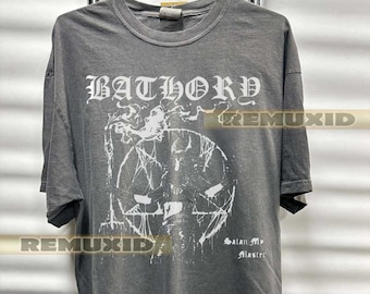 Vintage Bathory Band Shirt, Metalhead Kleidung, Musik Liebhaber Geschenk, Heavy Metal T-Shirt, Band Merch, Rock T-Shirt, Musik Geschenk, Konzert T-Shirt RX05