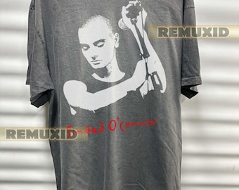 Maglietta di Sinead O’Connor, t-shirt grafica, maglietta retrò da gruppo musicale, per amanti della musica, t-shirt ispirata agli anni '90, maglietta da concerto, maglietta da tour RX175