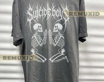 Maglietta vintage Suicideboys Hip Hop, T-shirt grafica, Streetwear da uomo, Maglietta da rapper, Maglietta hip hop, T-shirt rap, Amante della musica, Outfit casual RX181