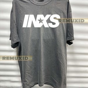 INXS shirt, vintage style band tee, 80s rock tee, graphic tee, concert tee, rock band shirt, music graphic tee, concert tour shirt RX197