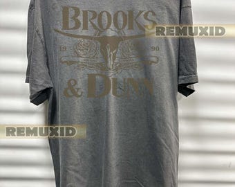 Maglietta Brooks & Dunn, t-shirt country vintage, t-shirt country anni '90, t-shirt di gruppo musicale country, t-shirt rock, t-shirt da concerto, Music Lover RX193