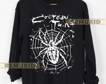 Vintage Cocteau Twins sweatshirt, vintage-style band crewneck, unisex fleece pullover, 80s dream pop band jumper, Trendy Shirt RX135