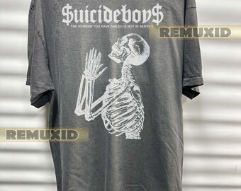 Maglietta vintage Suicideboys Hip Hop, T-shirt grafica, Streetwear da uomo, Maglietta da rapper, Maglietta hip hop, T-shirt rap, Amante della musica, Outfit casual RX182