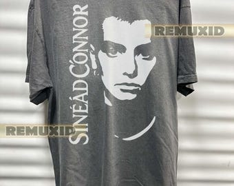 Maglietta di Sinead O’Connor, t-shirt grafica, maglietta retrò da gruppo musicale, per amanti della musica, t-shirt ispirata agli anni '90, maglietta da concerto, maglietta da tour RX174