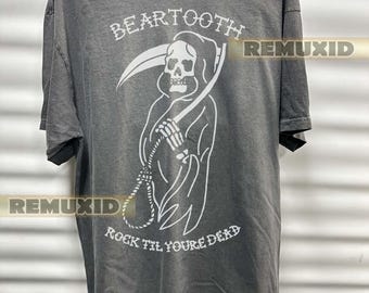 Maglietta della band Beartooth, t-shirt rock metal, t-shirt rock, maglietta dark grunge, t-shirt merchandising musicale, t-shirt del tour di concerti RX179