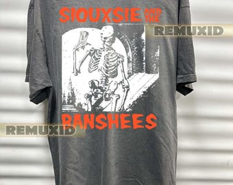 Siouxsie and the Banshees shirt, goth band tee, punk rock shirt, retro goth band shirt, punk shirt, unisex shirt, concert tour shirt RX196