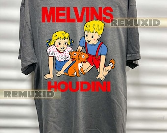 Melvins Houdini band shirt, classic album tee, concert tee, rock band shirt, music graphic tee, concert tour shirt RX200