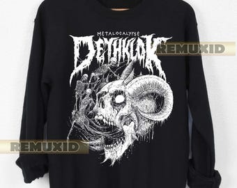 Vintage Dethklok  Metalocalypse Band Sweatshirt, Dethklok Graphic Tee, Music Fan Apparel, Rock Music Shirt, Concert Wear, Trendy Shirt RX137