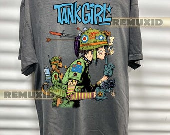 Tank Girl shirt, vintage comic tee, 90s comic shirt, grunge comic graphic, Concert Shirt, punk comic tee, Tour Shirt RX202