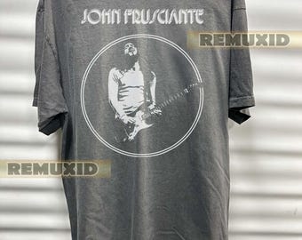 Maglietta di John Frusciante, t-shirt del concerto di Frusciante, t-shirt rock effetto invecchiato, t-shirt musicale, t-shirt grafica rock retrò, t-shirt del tour di concerti RX177