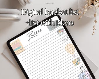 Travel Bucket List Journal: Adventure Dream Tracker (Printable)