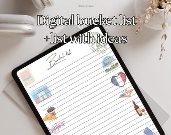 France Bucket List Planner: Travel Goals & Dream Tracker (Printable)