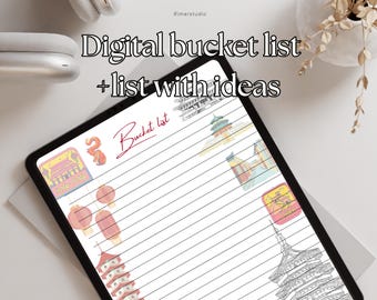 China Bucket List Planner: Travel and Life Goals Tracker (Printable)