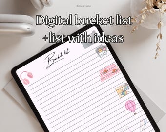 Travel Bucket List Journal: Adventure Goals Planner (Printable)