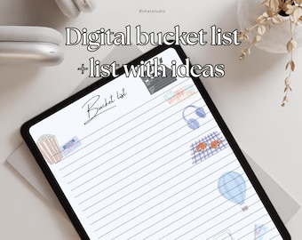Travel Bucket List Journal: Dream Tracker Planner (Printable)