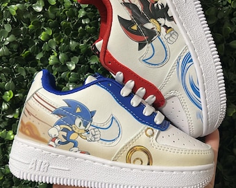Sonic & Shadow custom shoes