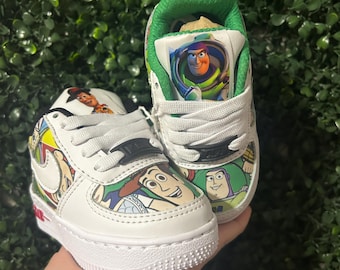 Woody & Buzz Toddler Shoes – Handmade Toy Story Shoes for Kids – Custom Pixar-Inspired Shoe