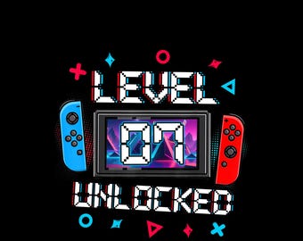 Level 7 Unlocked PNG, 7th Birthday Boy png, Kids Birthday png, Seventh Birthday png, Video Game Birthday, Video Game Birthday, Png File