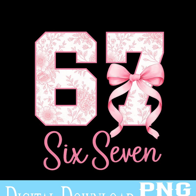 Number 67 Png - Etsy