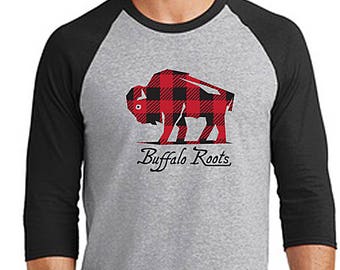 SALE! Unisex Buffalo Shirt - 3/4 Sleeve Team Shirt