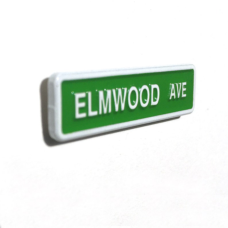 Buffalo Enamel Street Pin Elmwood Avenue image 3