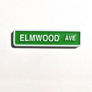 Buffalo Enamel Street Pin Elmwood Avenue image 2