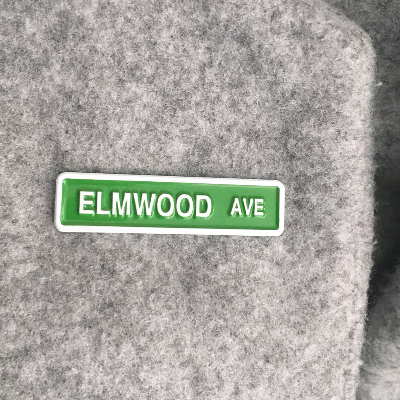 Buffalo Enamel Street Pin Elmwood Avenue image 4