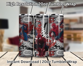 Trio Comic Style 20oz Tumbler Wrap (Digital Download)