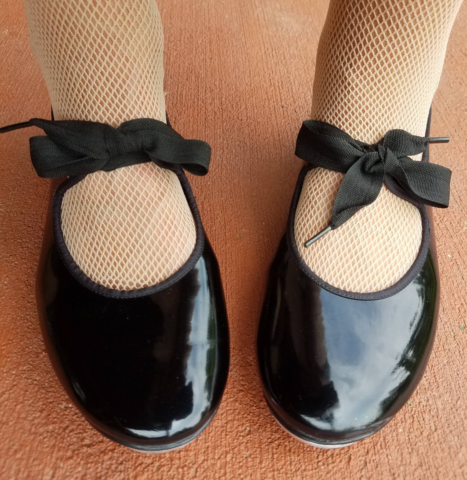 Vintage Black Patent Tap Dance Shoes Low Heel Maryjane Style Etsy