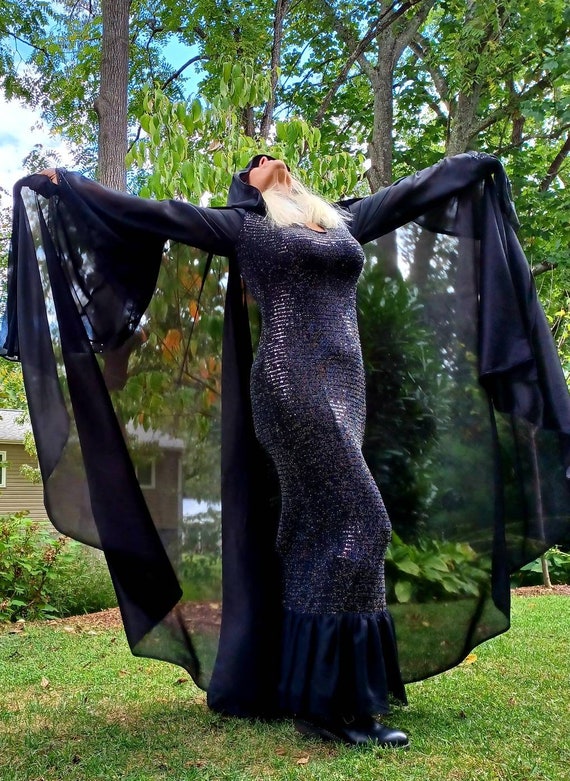 Long sheer cape cheap