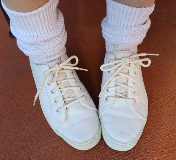 Zapatillas Keds de cuero blanco vintage de barco Etsy