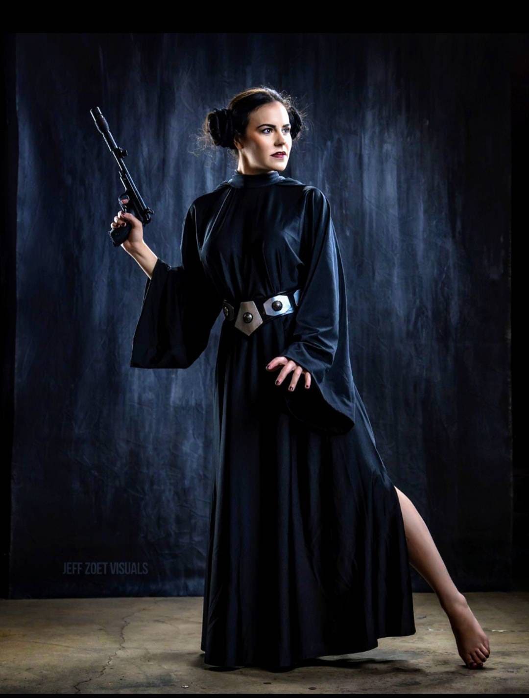 Buy Dark Side Princess Leia Organa Cosplay Crossover Costume Black Online  in India - Etsy