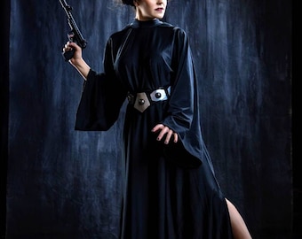 Dark Side Princess Leia Organa cosplay crossover costume black gown dress star wars LARP Sith Leia Skywalker Vader Made To Order only