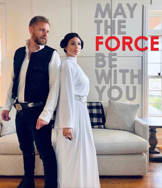 forced to dress like a princess Princess Leia Organa A New Hope Senatorial Dress Cosplay Costume White Hooded Long Gown and Utility Belt Adult Woman