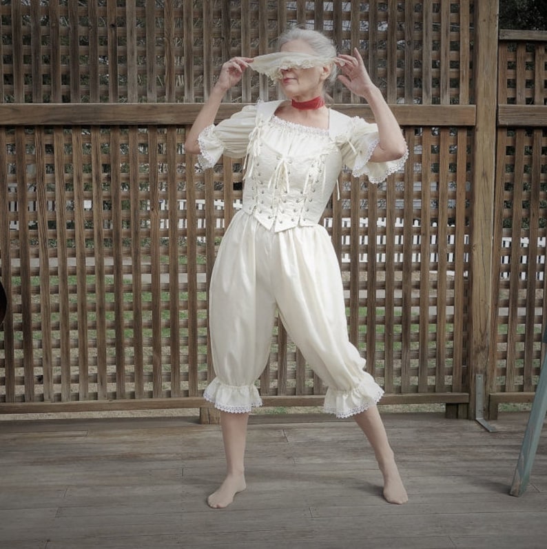Ivory quilted corset and bloomer chemise sexy romantic Etsy