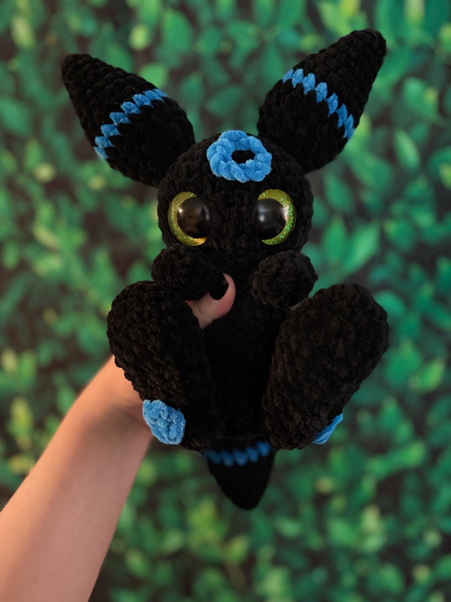Shiny Umbreon Soft plush Toy Doll Stuffed Animal Teddy 8.66 - 22cm