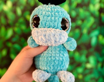 Made to Order - Handmade Crocheted  inspired Baby shiny Psyduck Doll Plushie