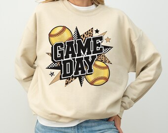 Softball Game Day Shirt, Softball Mom Tee, Softball Fan Shirt, Game Day Graphic Tee, Sports Mom Tee, Softball Season Gift