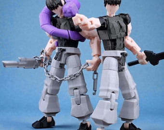 Jujutsu Sorcerer Toji 3D Action Figure,  Fan Collectible,Figurine,Ideal Anime Gift, Action Model